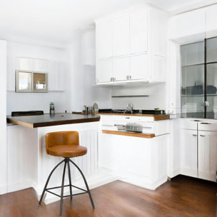 Tabouret de bar vintage camel (lot de 2) BRISBANE