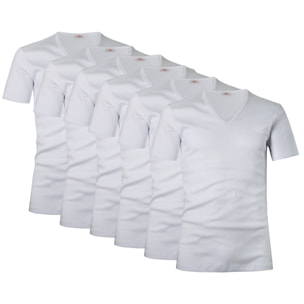 6 T-Shirt Uomo Scollo V in Cotone Mercerizzato Liabel Art. 129