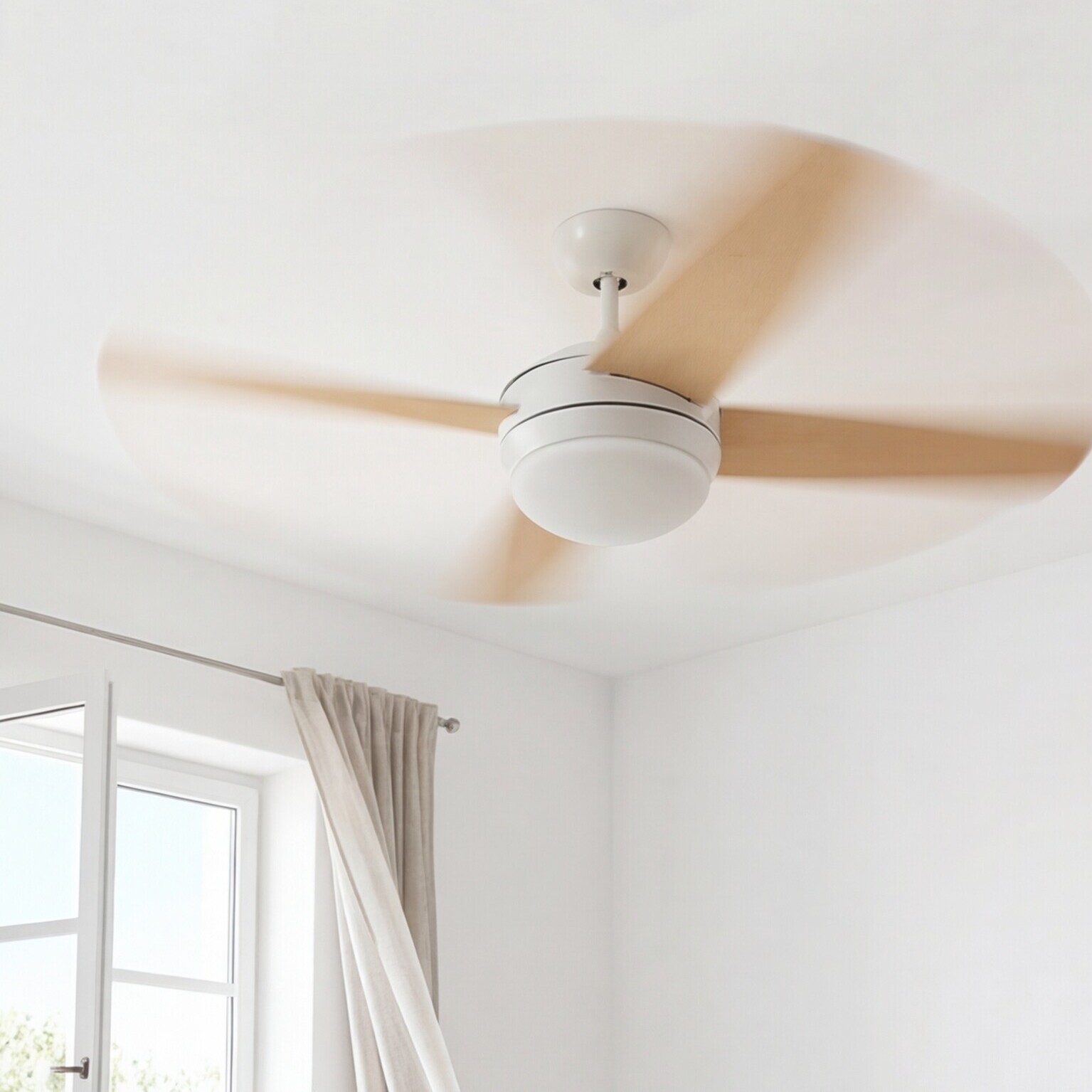 Forlight Ventilador IP20 Windy E27 15W Blanco Blanco