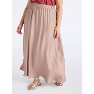 Fiorella Rubino - Gonna lunga in viscosa - Beige