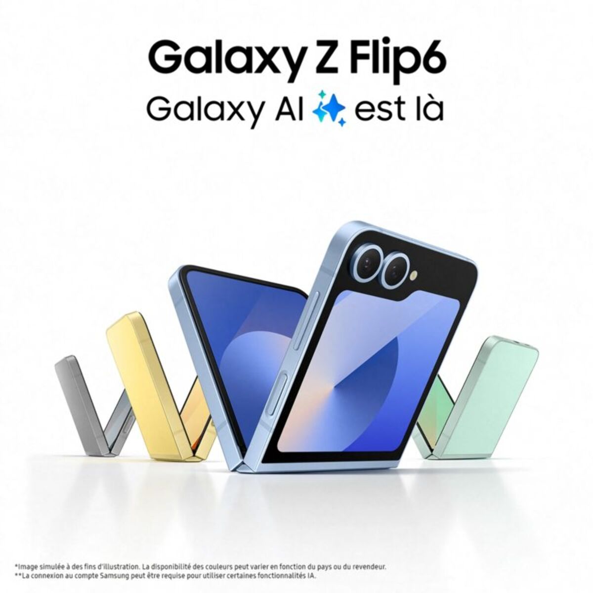 Smartphone SAMSUNG Galaxy Z Flip6 Bleu 512Go