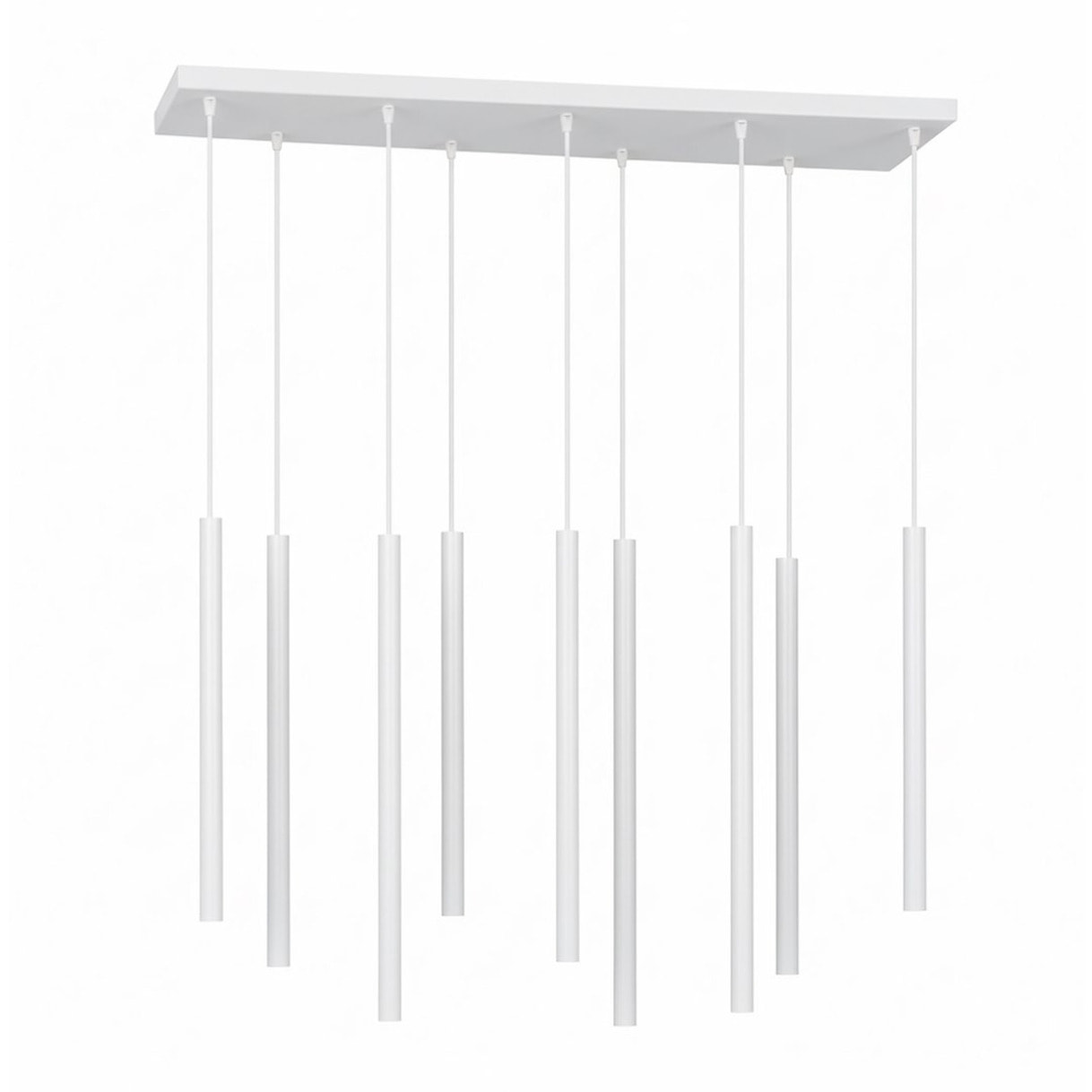 Lampada a sospensione Selter in acciaio bianco opaco