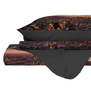 PARURE COPRIPIUMINO GOODNIGHT MATRIMONIALE - STAMPA DIGITALE 100% Microfibra