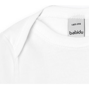 Body bebé manga corta cuello americano