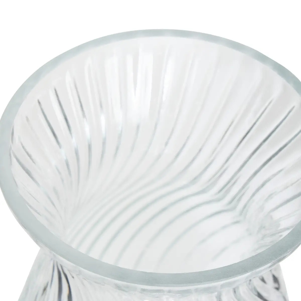 Vase Manel en Verre 12x12x20cm Transparent