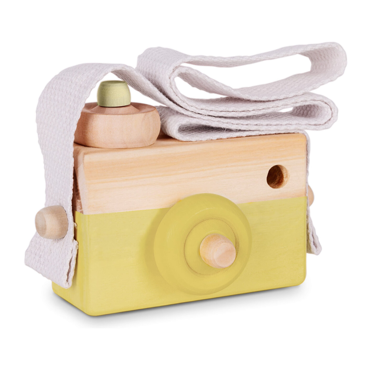 Cámara fotos PHOTOLOOM YELLOW de madera