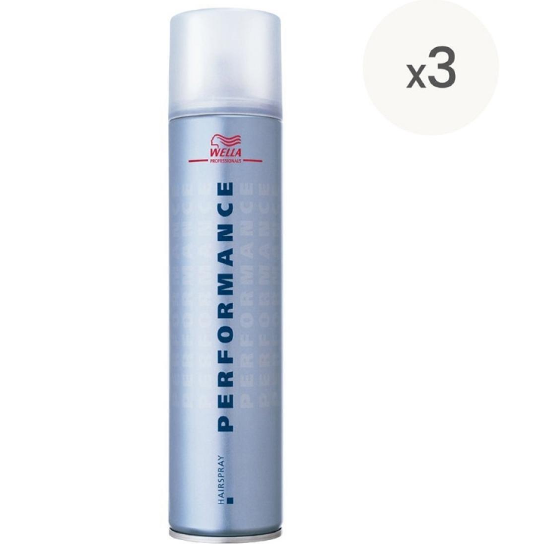 WELLA Kit Performance Hairspray 500ml 3 Unidades