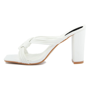 Sandalo con tacco Donna colore Bianco