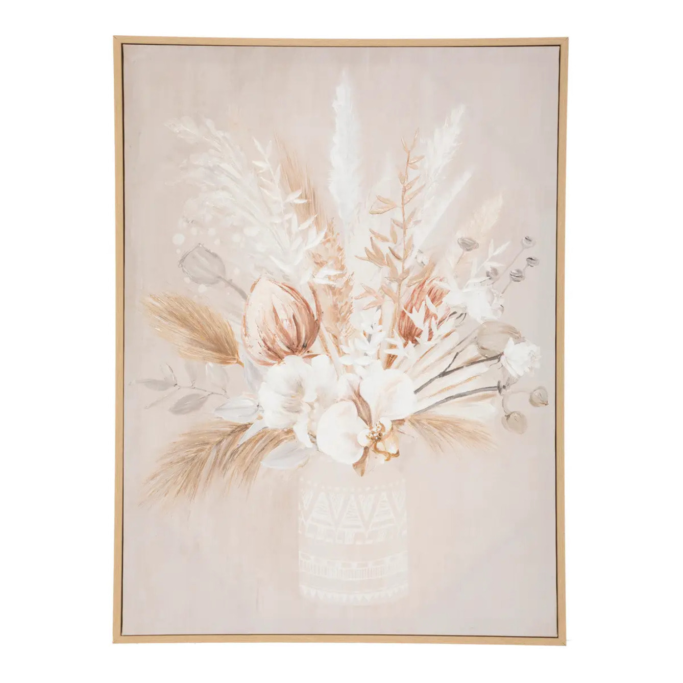 Toile "Tida" bois 50x70cm