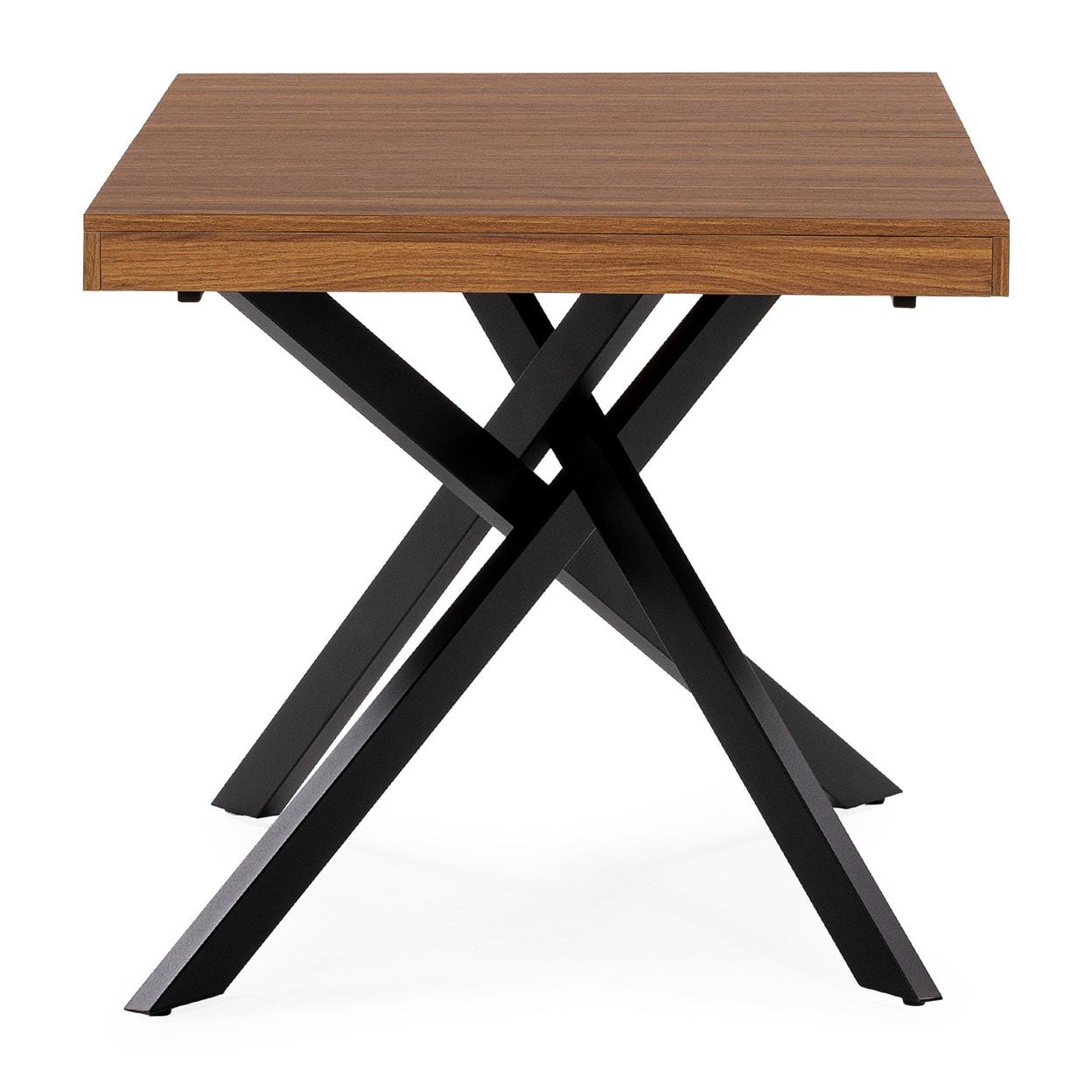 Mesa de Comedor Extensible Palermo efecto Nogal, 140-180 cm