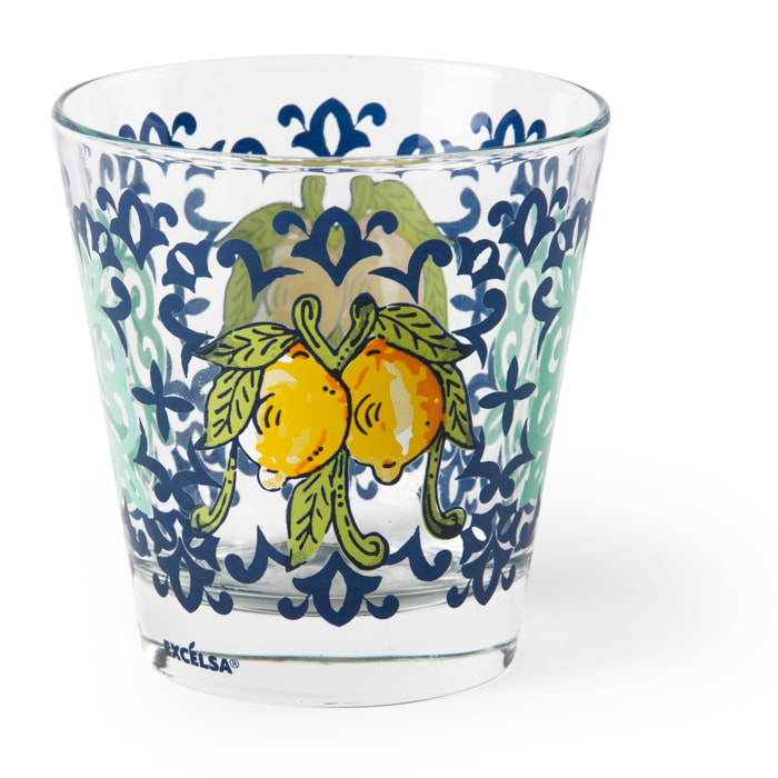 Set 6 Bicchieri Excelsa – Amalfi, Vetro Multicolore