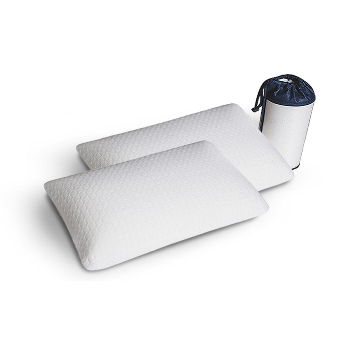 Conjunto de 2 almohadas viscoelásticas Basic (14cm)