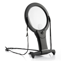 Lente d'ingrandimento con Led - nero - 13,5x2x22,5 cm