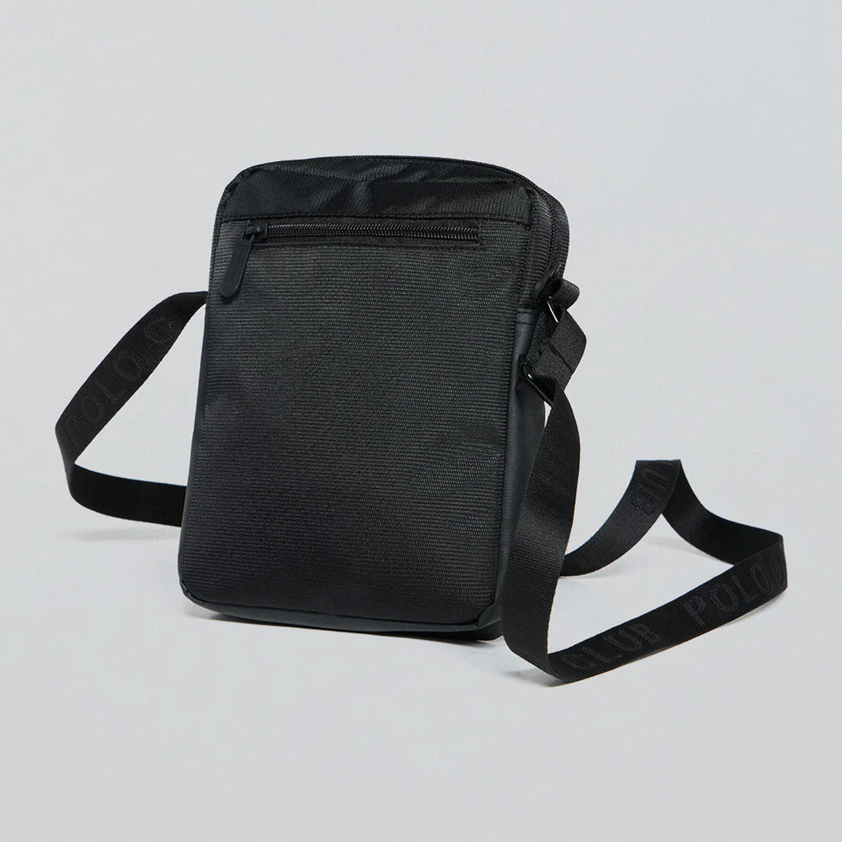 Bolso bandolera negra Riverdale con parche engomado Polo Club