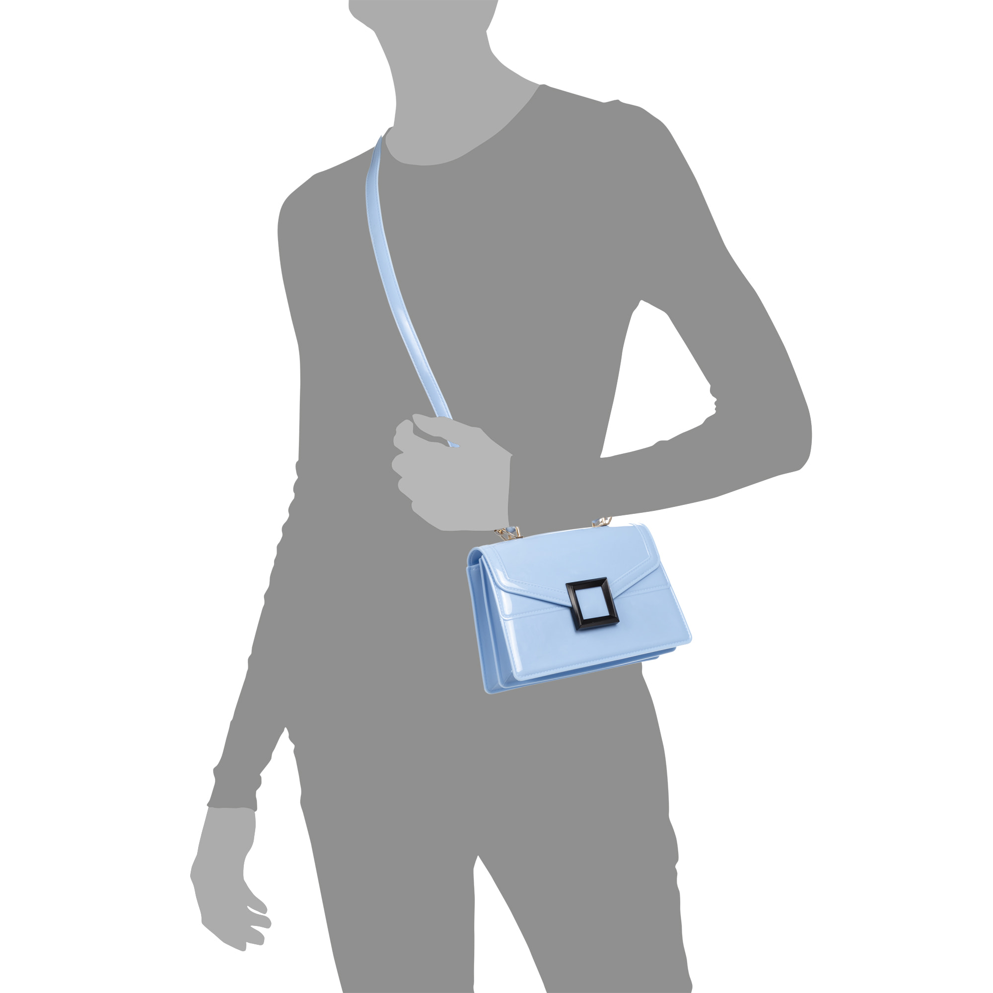 Mini borsa tote Zapponeta, realizzata in PVC.