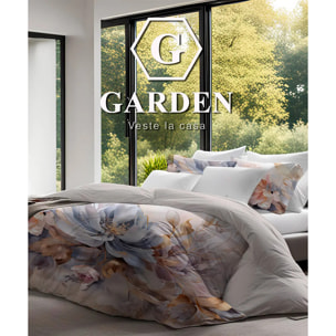 Parure Copripiumino 2 piazze Garden 141 in Cotone 100% Made in Italy, Stampa Digitale HD