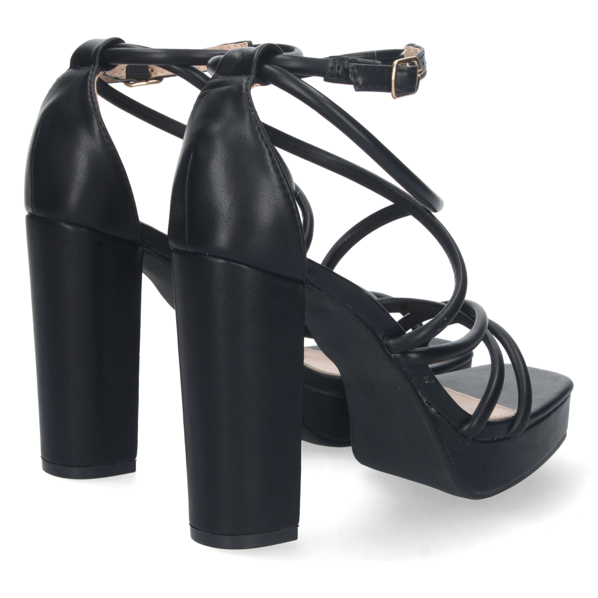 Sandalia de Tacon con Hebilla