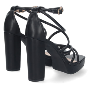 Sandalia de Tacon con Hebilla