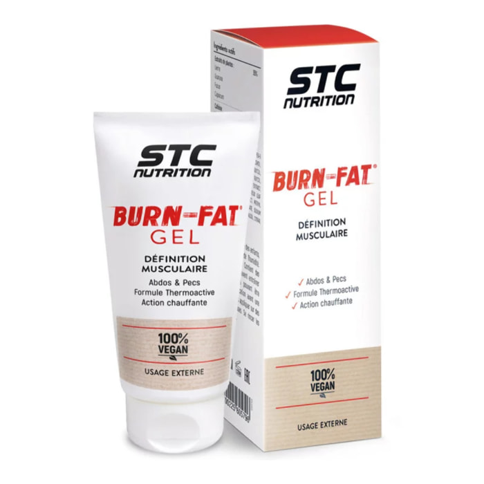 Burn Fat Gel - Gel Définition Musculaire - Spécial Abdos et Pecs - Flacon 200ml