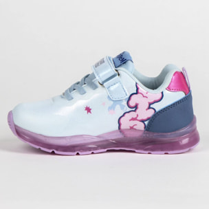 Zapatilla deportiva infantil suela ligera con luces "Stitch"