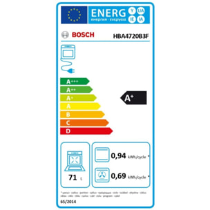 Four encastrable BOSCH HBA4720B3F AccentLine