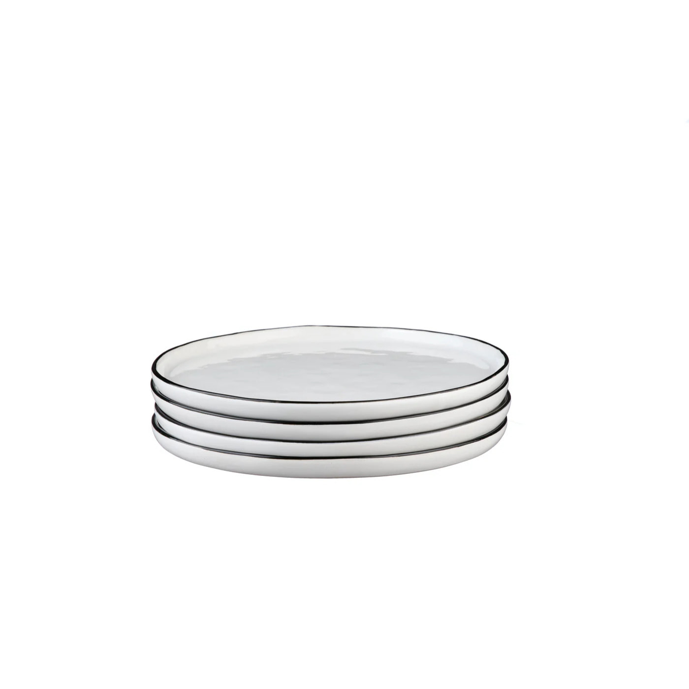 Assiette PURE Ø21,5cm - 4 pièces - Blanc Neige