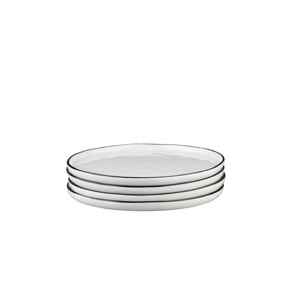 Assiette PURE Ø21,5cm - 4 pièces - Blanc Neige