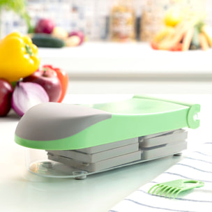 Cortador de Verduras, Rallador y Mandolina con Recetas y Accesorios 7 en 1 Choppie Expert InnovaGoods