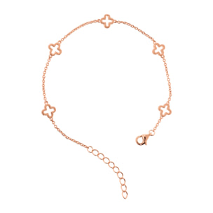 Collana con Ciondoli a Quadrifoglio Traforati