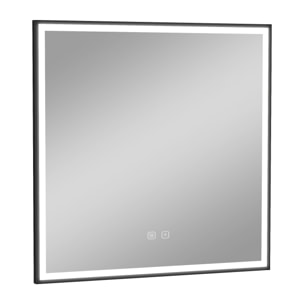 Miroir de salle de bain LED tactile Alday, 80 cm