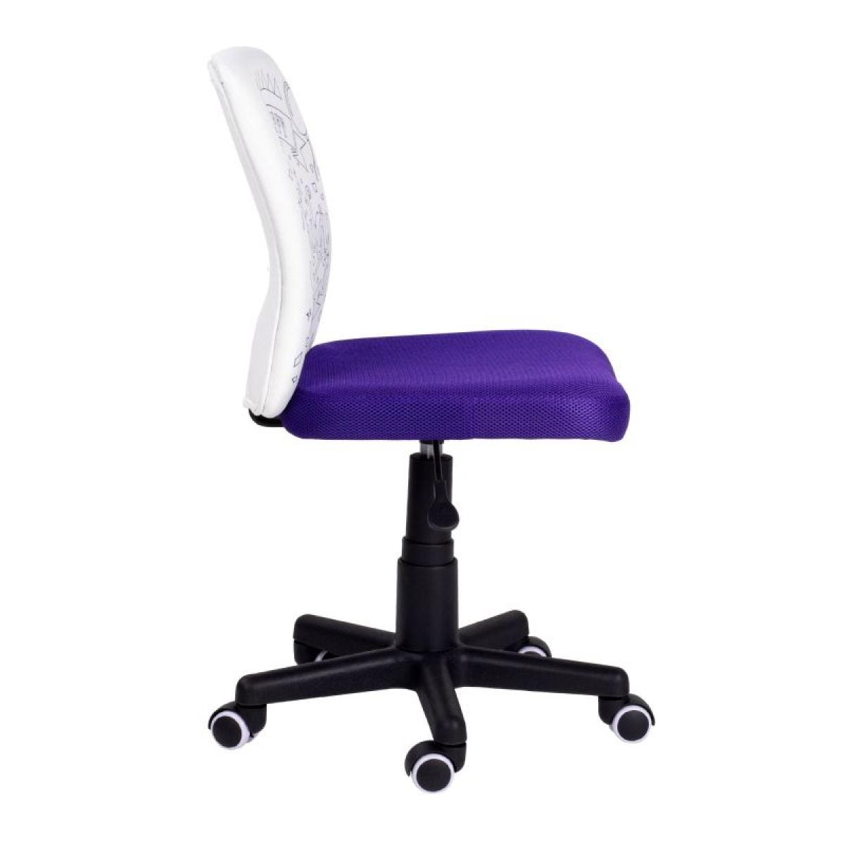 Silla de estudio infantil Píntame Morado - Blanco