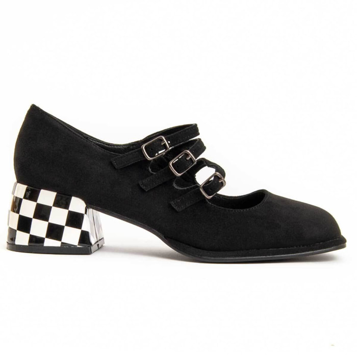 Zapato De Tacón - Negro - Altura: 5 Cm