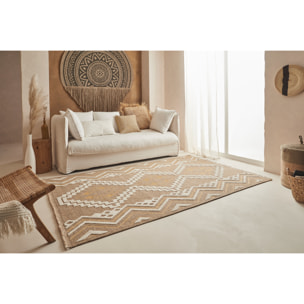 Tulum - Tapis jute motif traditionnelle