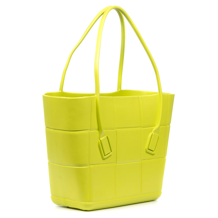 Villandro bolso Shopper cesta, de pvc soft monopieza grabado con grandes asas