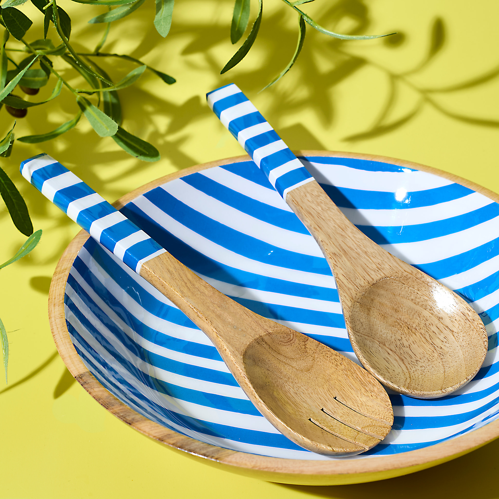 Couvert A Salade Manguier Dolce Vita Bleu