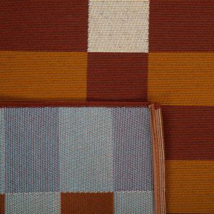 RIVIERA - Tapis intérieur/extérieur à motif carreaux marron