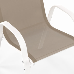 Ensemble repas Formentera 8 places beige