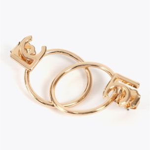 Orecchini a cerchio frontali LC