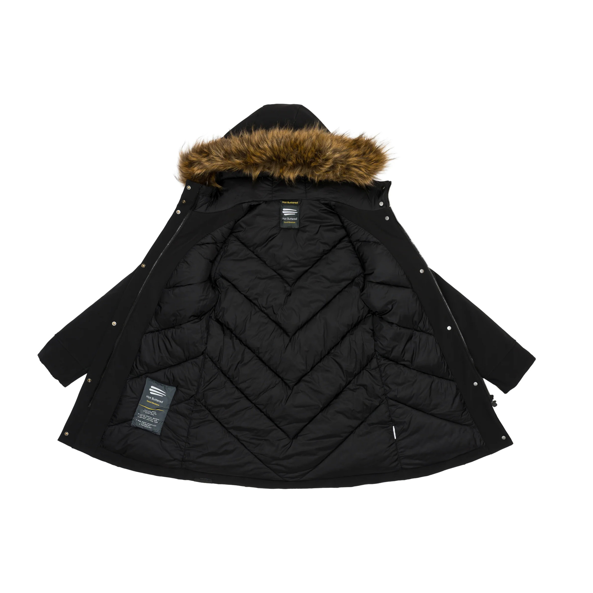 Parka MATHILDE imbottito impermeabile nero