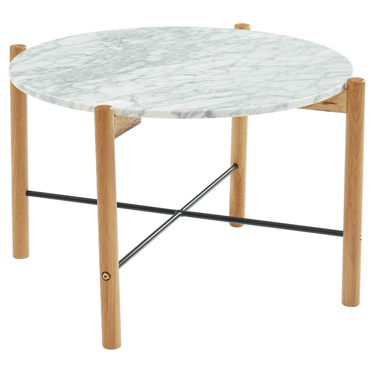 Table basse ronde en marbre - ANNA