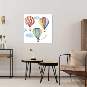 Tableau trio de montgolfières pour enfant Toile imprimée