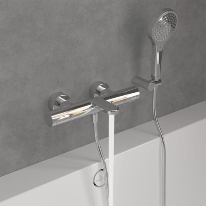 Mitigeur bain douche thermostatique VILLEROY ET BOCH Universal Taps & Fittings rond