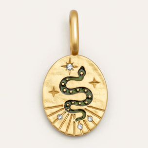 Charm Mystic Serpiente Baño Oro