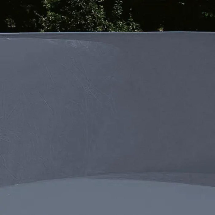 Liner gris pour piscine métal intérieur 6,10 x 3,60 x 1,32 m