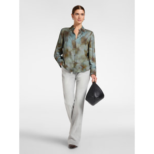 Elena Mirò - Camisa de viscosa estampada - Light - blue