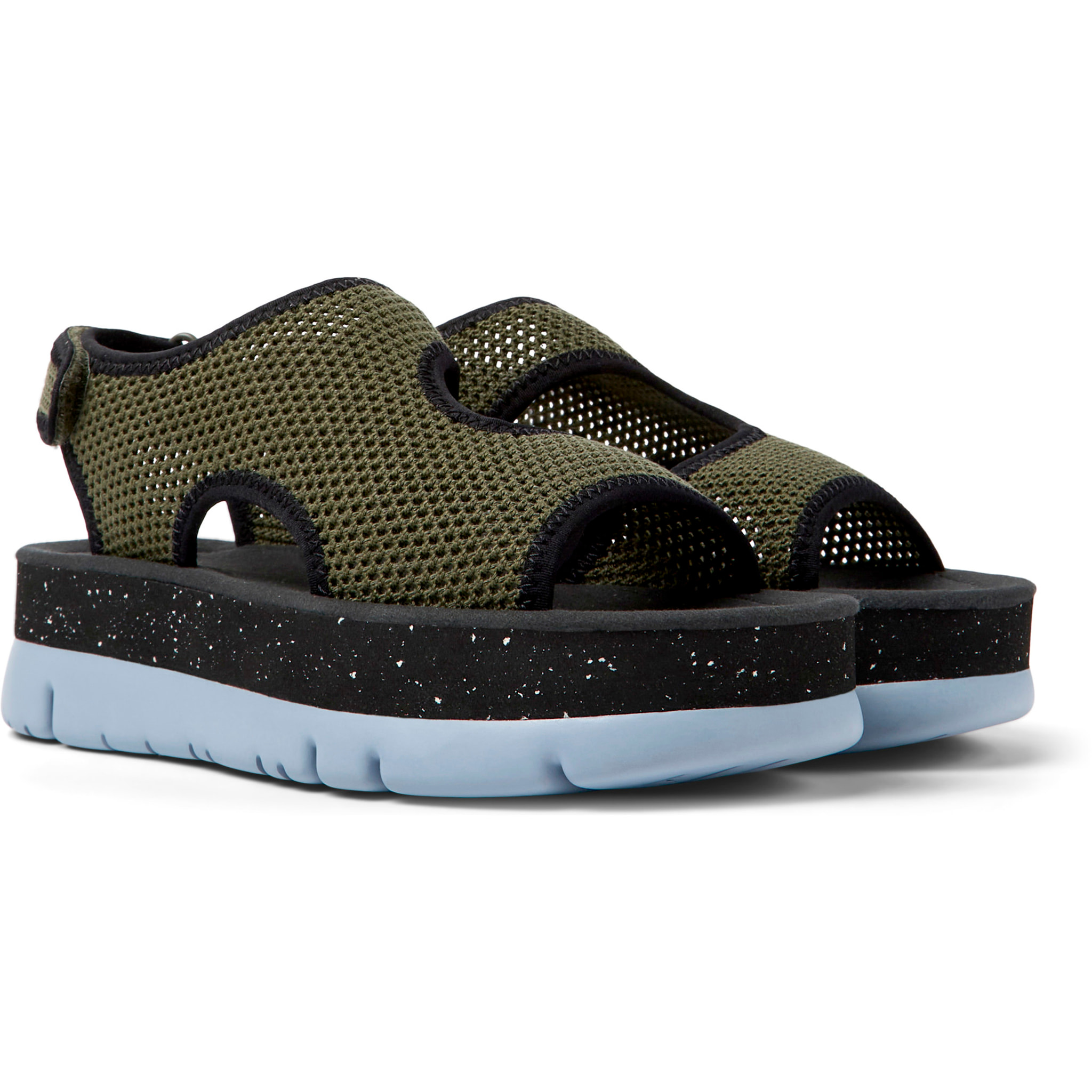 Sandalias - CAMPER Oruga Up - Verde - Textil técnico (poliéster reciclado)