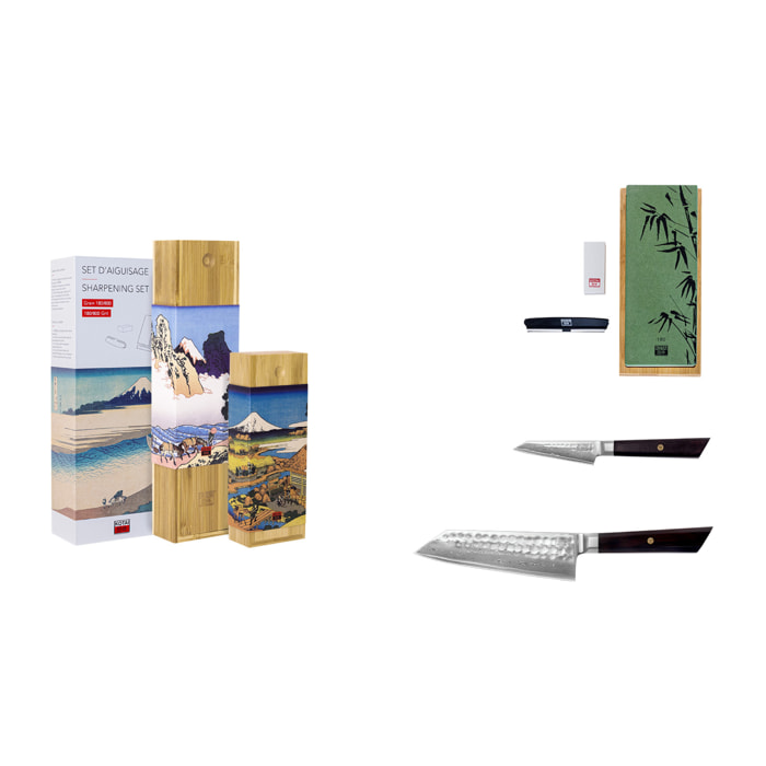 Set di coltelli di base (3 pezzi) - Collezione Bunka Damasco