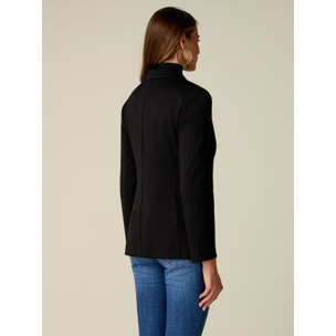 Oltre - Blazer in jersey scuba - Nero