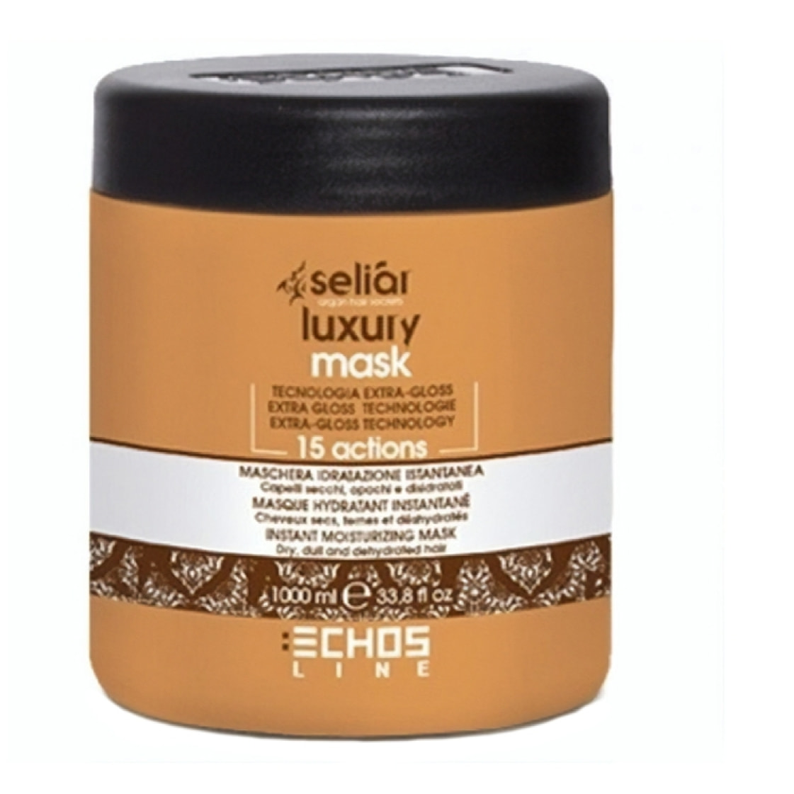 ECHOSLINE Seliàr Luxury Mascarilla - Cabello seco, opaco y deshidratado 1000ml