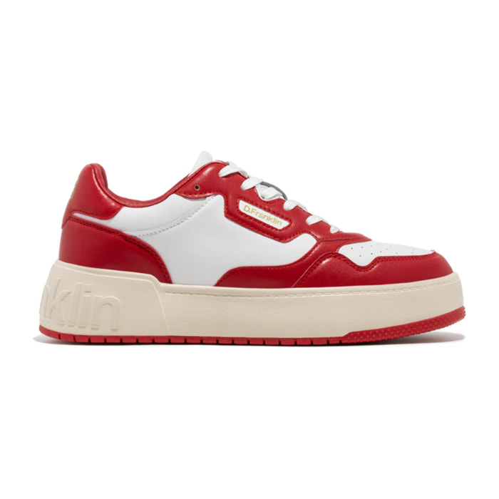 Zapatillas Casual Unisex Court Basic en Rojo D.Franklin